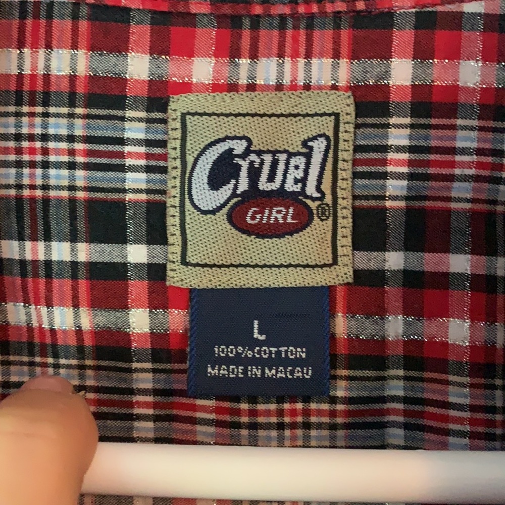 Cruel Girl Long Sleeve Button Down - Picture 2 of 6